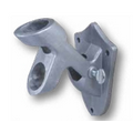 Silver Aluminum Multi-Purpose Flagpole Bracket